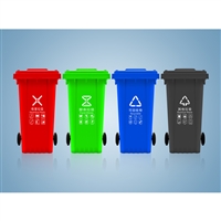 塑料垃圾桶   加厚240L户外环卫垃圾桶  挂车分类垃圾桶