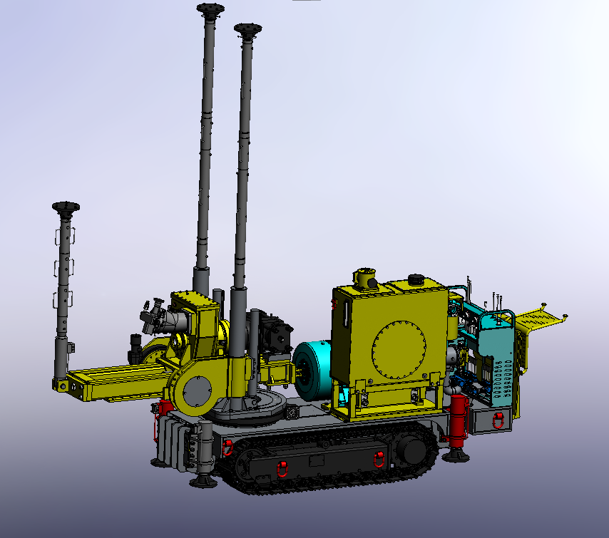 捷图/煤矿用履带式液压坑道钻机ZDY3500LPS型号整体重量7.8吨