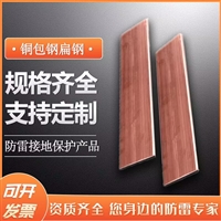 铜包钢扁铁 铜包钢扁钢 防雷单设备覆铜钢扁线 防雷接地材料厂家