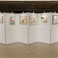 东莞八棱柱展板租赁 W型展板搭建 屏风折叠展板直租工厂