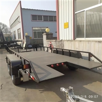 移动平板拖车 工程机械小型平板运输车 拖车牵引式平板运输拖车