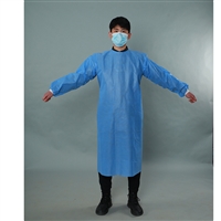 湖南一次性褂式防护服 加厚SMS无纺布材质罩衣厂家 透气