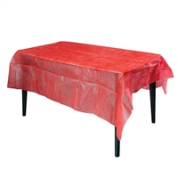 红色无纺布酒店桌布 一次性喜宴台布厂家 防尘隔脏