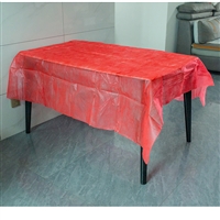 红色寿宴台布 无纺布桌布厂家 防水防油