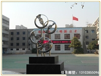 不锈钢校园镂空糖果雕塑