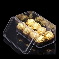 透明注塑饼干盒 水果千层蛋糕盒 方形牛扎糖盒 牛肉干盒 巧克力盒