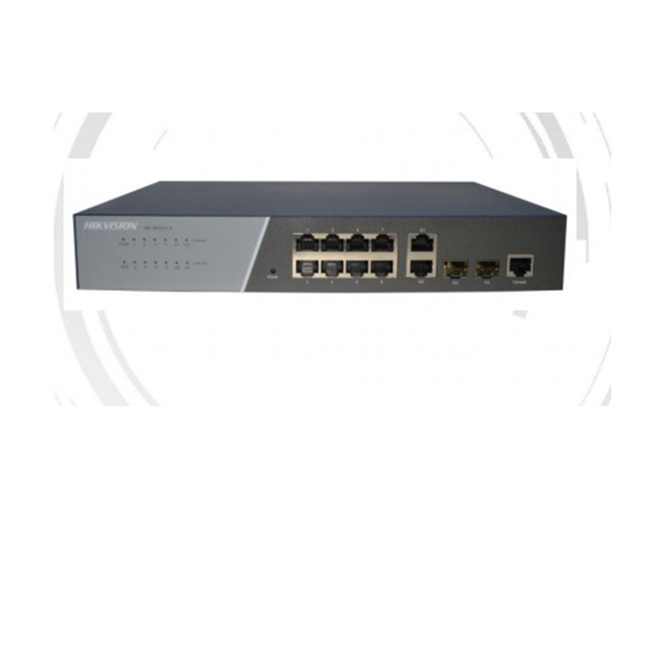 DS-3E2312-E 海康威视12口二层网管百兆交换机 2个千兆光口