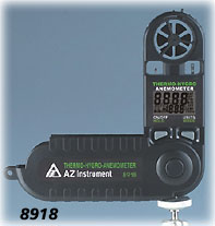 AZ8918型三合一风速仪 风速风温湿度仪