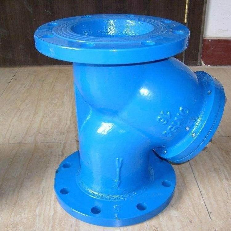 y型法兰过滤器gl41h-10/16q球磨铸铁y型蒸汽过滤器 球磨铸铁法兰过滤