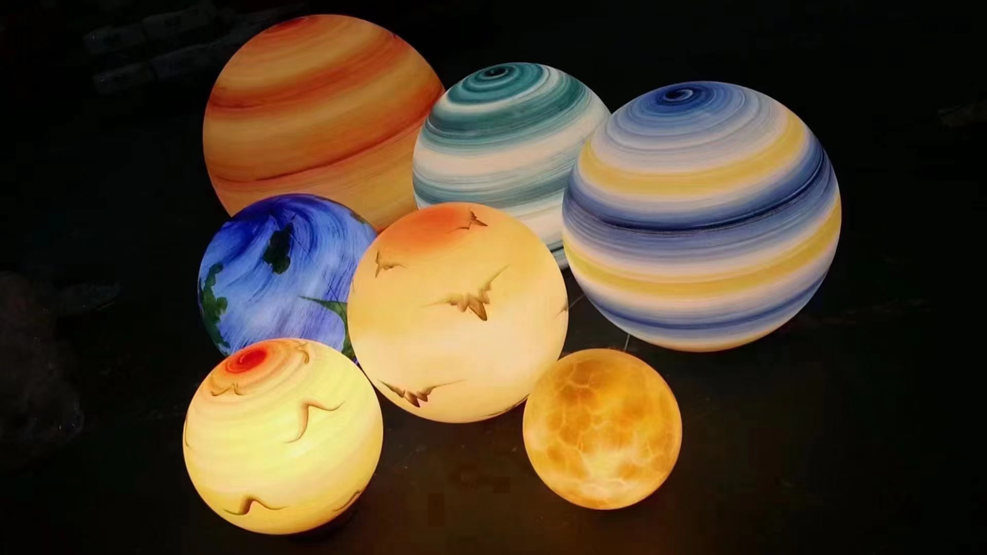 led吊装星球灯 公园庭院装饰 户外防水 亮化景观灯 景观装饰品