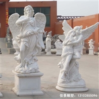 天使公园石雕人物雕塑