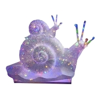 母子蜗牛不锈钢动物雕塑