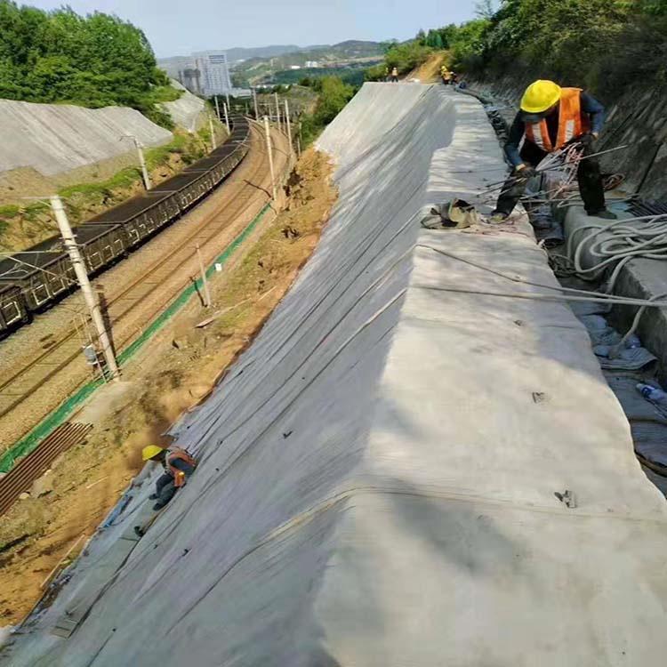 黑龙江水渠铺设水泥毯 河道护坡用水泥复合毯 蓄水池水泥布型号