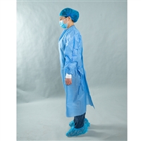 甘肃动物检疫隔脏罩衣 后背重叠全包围工作服厂家 阻隔粉尘