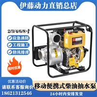 伊藤柴油机自吸泵2寸 小型便携式抽水泵YT20DP