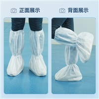 北京雨天专用覆膜鞋套 双筋高腰脚套厂家 防尘防水
