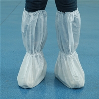 青海动物园隔脏覆膜靴套 双筋高筒鞋套厂家 独立包装