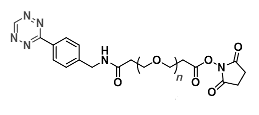 Tetrazine-PEG-NHS相关信息分享，四嗪-聚乙二醇-琥珀酰亚胺酯