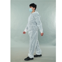 云南养牛场隔菌连体无尘服 无纺布连帽防护衣厂家 全身防护