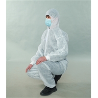  福建养牛场无菌连帽工作服 无纺布三连体防护衣厂家 抗病毒