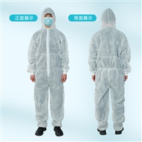 河南养牛场隔脏连帽隔离衣 无纺布三连体防护衣厂家 独立包装