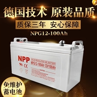 NPP太阳能蓄电池12V100AH NPG12-100 12V120AH 150AH 65AH 耐普UPS电池