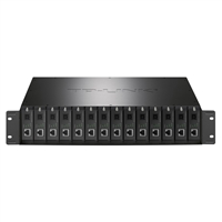 普联TL-FC1400 14槽光纤收发器专用机架