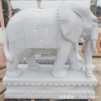 大象门口石雕动物雕塑