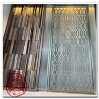 天津304不锈钢隔断屏风 不锈钢镂空花格 灯箱专用不锈钢花格厂家