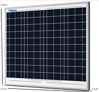 迪晟60W玻璃太阳能电池板 船舶监控路灯18V单晶太阳能面板带铝边框