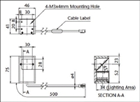 MORITEX茉丽特 模拟同轴光源 CV-CX-75X46X40R(-M12)