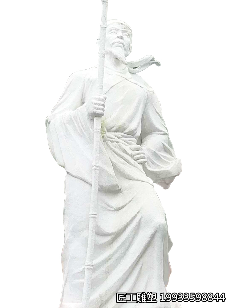 汉白玉徐霞客石雕像  石雕雕刻人物雕塑