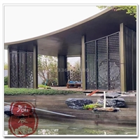 上海别墅装饰钛金金属镂空 不锈钢花格窗厂家采购报价