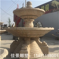 景观石雕 公园流水喷泉雕塑