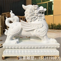  石雕貔貅 大理石动物雕塑