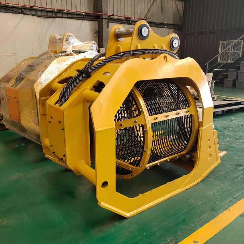 挖机滚筒筛 挖掘机旋转筛分斗 筛土筛沙筛石头 鹅卵石筛分斗