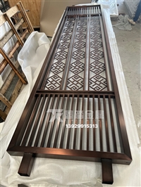 5毫米板材不锈钢镂空屏风  激光实心钢屏风金属隔断