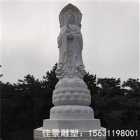 三面观音石雕 大型石雕佛像 