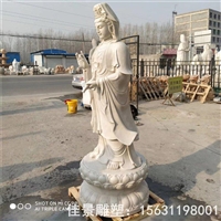 寺庙石雕佛像大理石观音菩萨