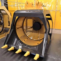 挖机筛分斗 挖机滚筒筛分斗 挖机滚筒筛沙斗 分离旋转筛分斗