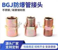 Exd防爆活接头BHJ 一内一外双内丝 电缆锁母格兰接头 碳钢不锈钢