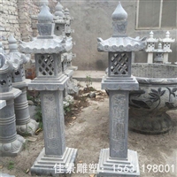  花岗岩石雕灯笼  青石仿古石灯