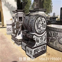 石雕抱鼓石 仿古石雕门墩 