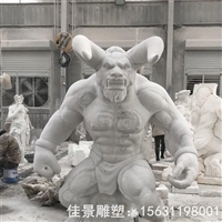  大理石动物雕刻  石雕牛