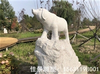 十二生肖石雕 动物雕塑