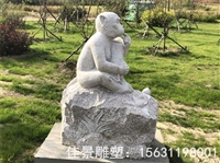 园林十二生肖石雕 动物雕塑 