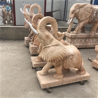 动物雕塑  大象石雕 门口石雕 