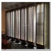 北京不锈钢花格 酒店金属屏风  制作造型不锈钢隔断