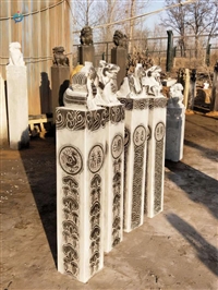  庭院装饰拴马桩石雕