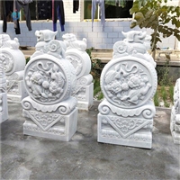  供应石雕门墩 汉白玉门鼓石 